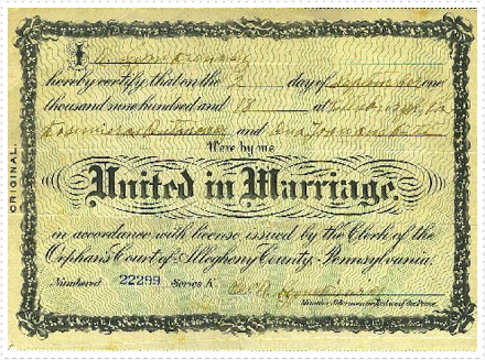 Baghdes Antonich 9/2/1918marriage license 1918